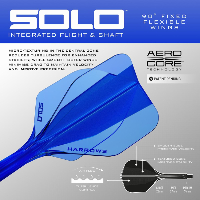 Harrows SOLO 6 Flights blau